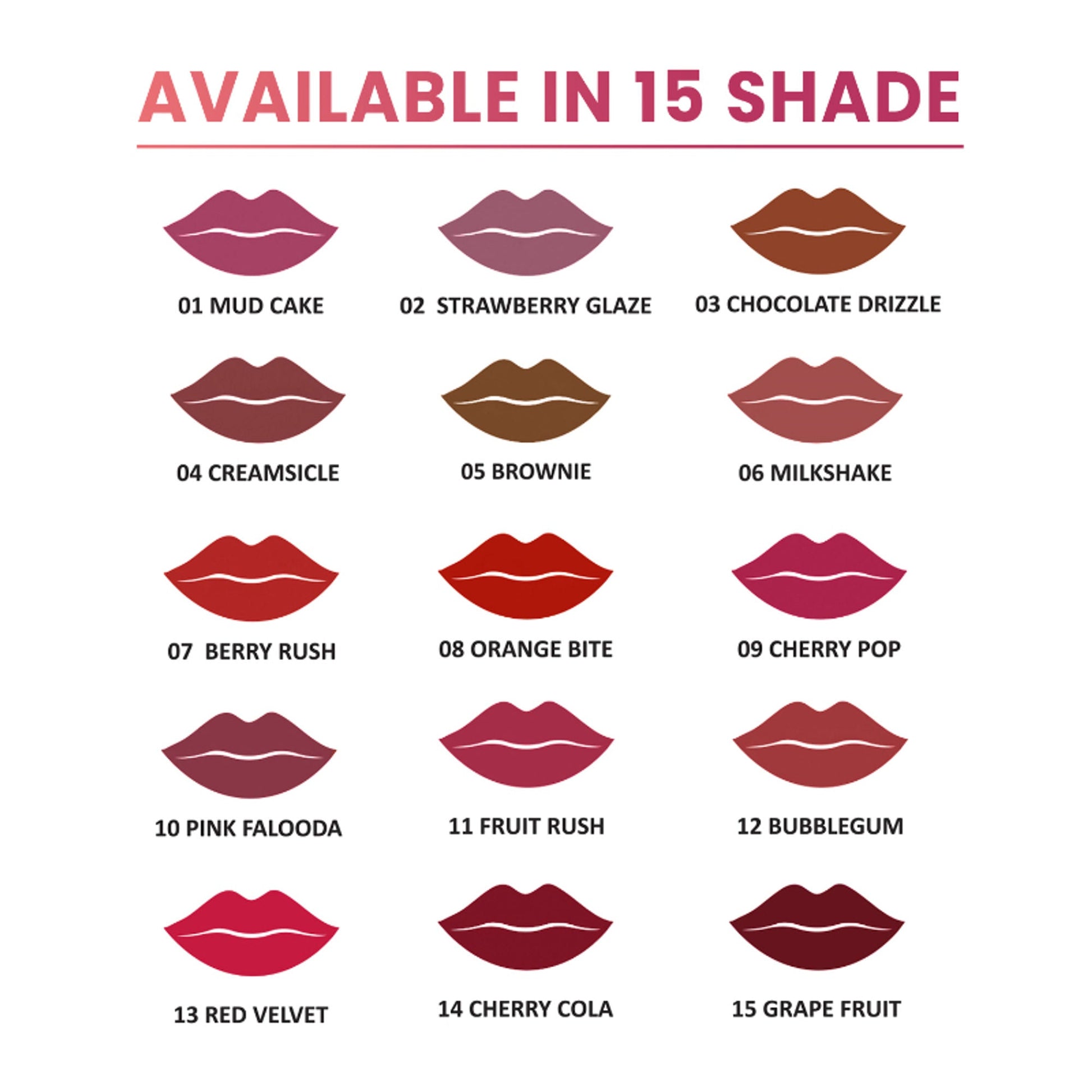 Shryoan Rich Color Non-Transfer Long Stay Creamy Lipstick - Grape Fruit 15 - Creamsicle - 04