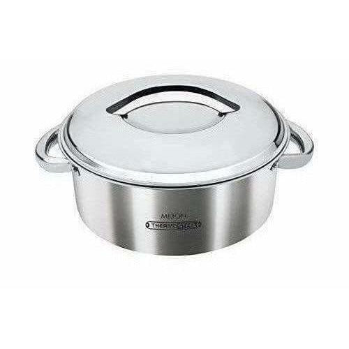 Stainless Steel Casserole, 1.5 Litres, Silver  Grab2Buy Brandless Grab2Buy
