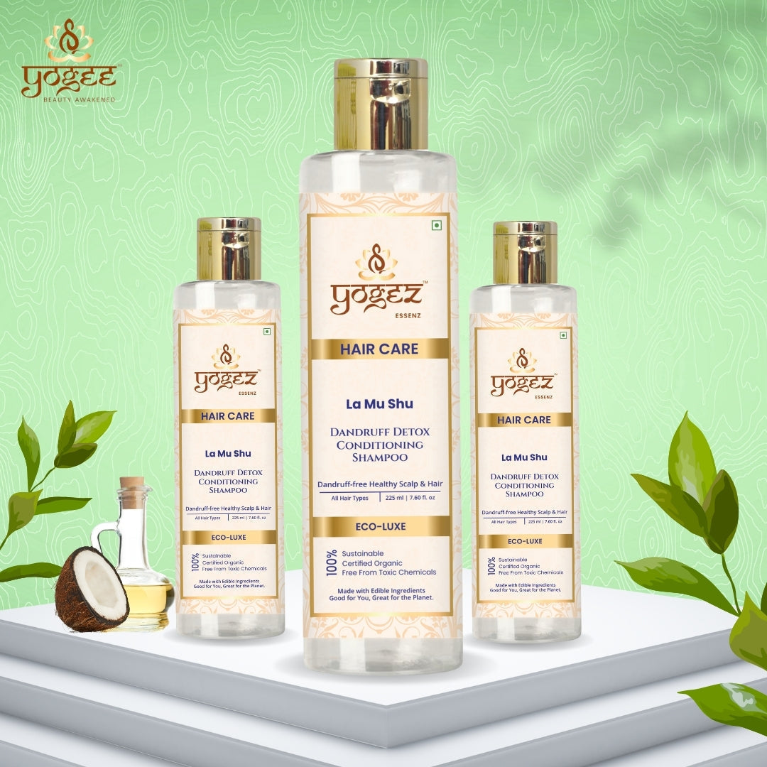 Yogez La Mu Shu Dandruff Detox Conditioning Shampoo  Grab2Buy Yogez Grab2Buy