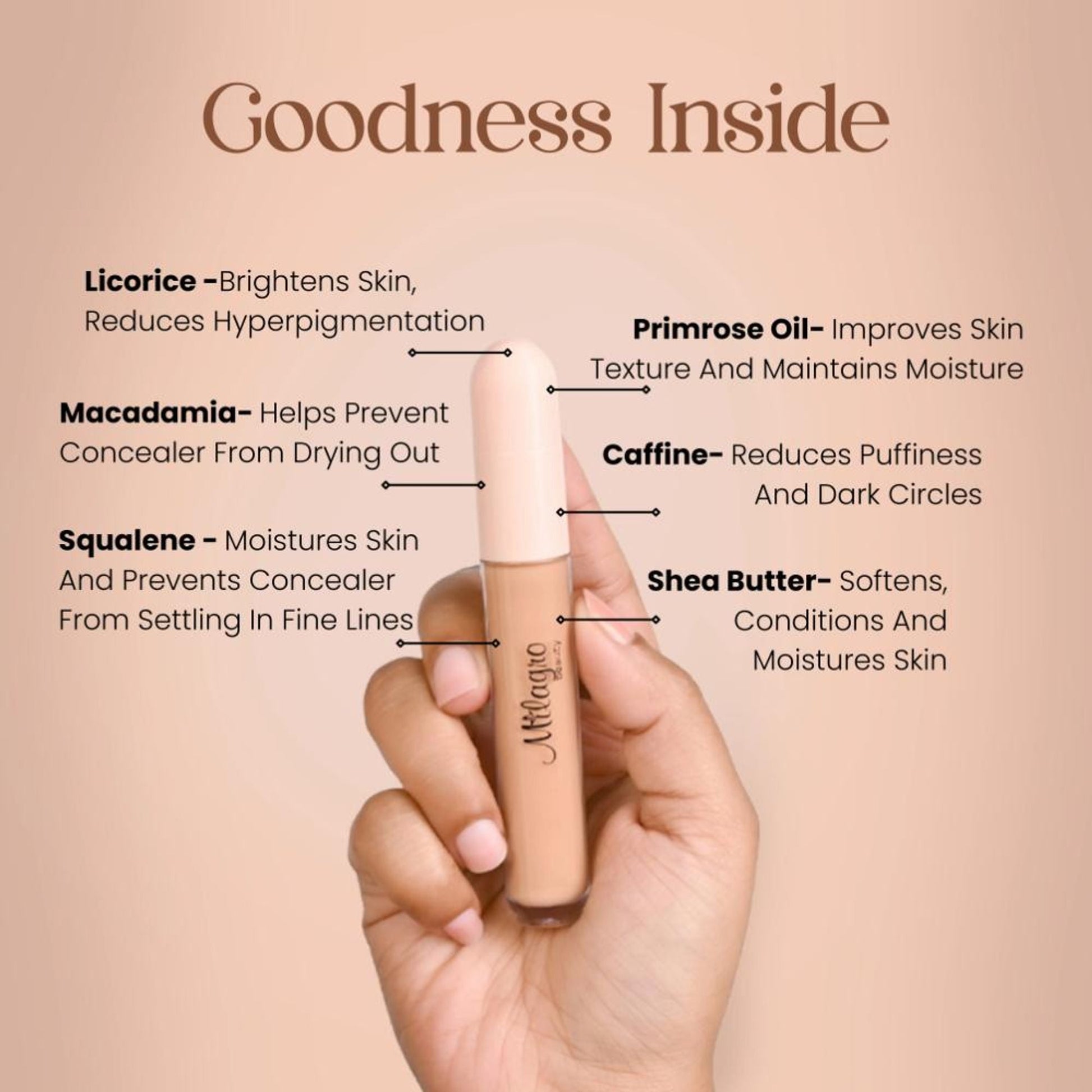 Milagro Beauty Under Cover Wizard Concealer - Light Neutral