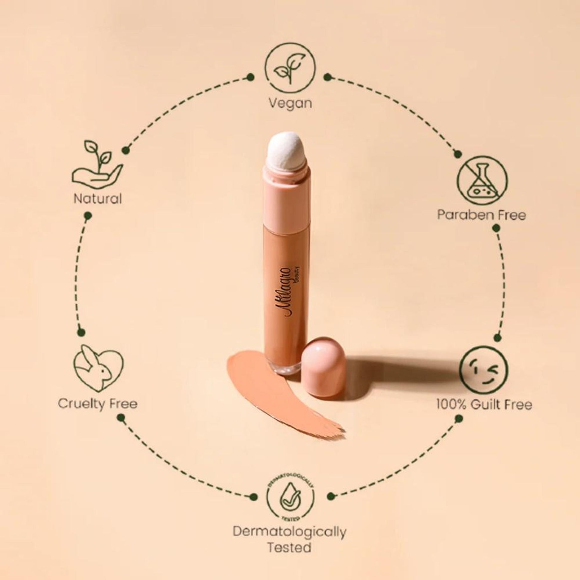 Milagro Beauty Under Cover Wizard Concealer - Rose Beige