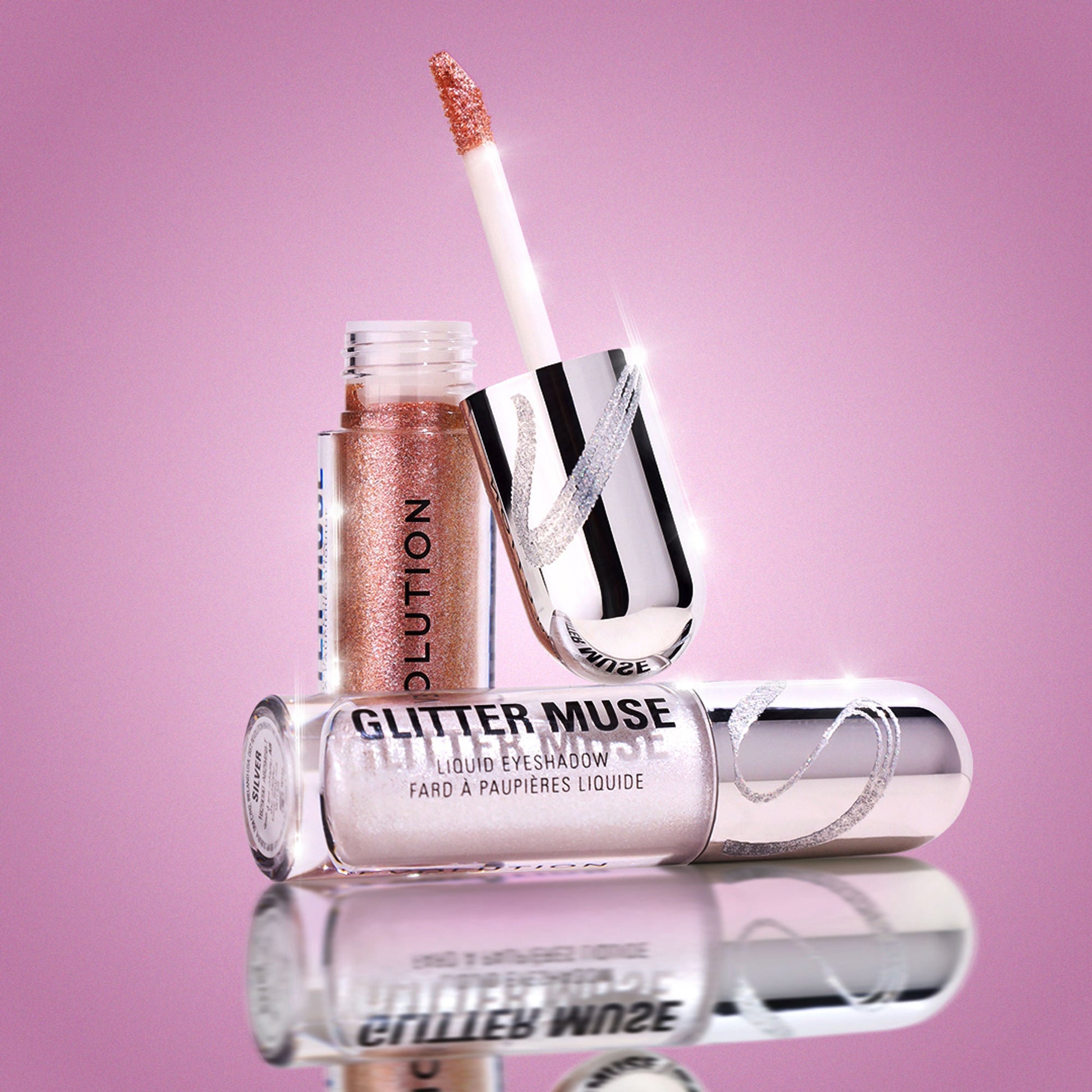 Makeup Revolution Metallic Muse Glitter Muse Eyeshadow - Gold