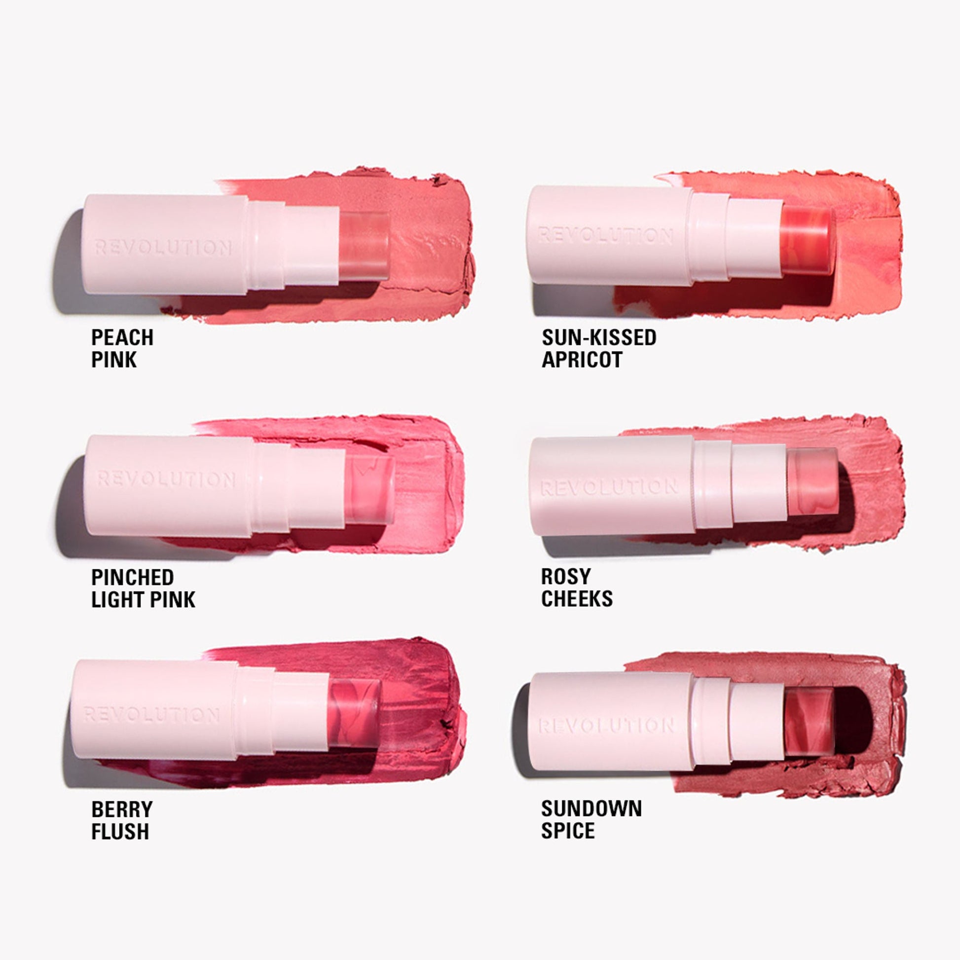 Makeup Revolution Skin Silk Marble Blush Stick - Berry Flush