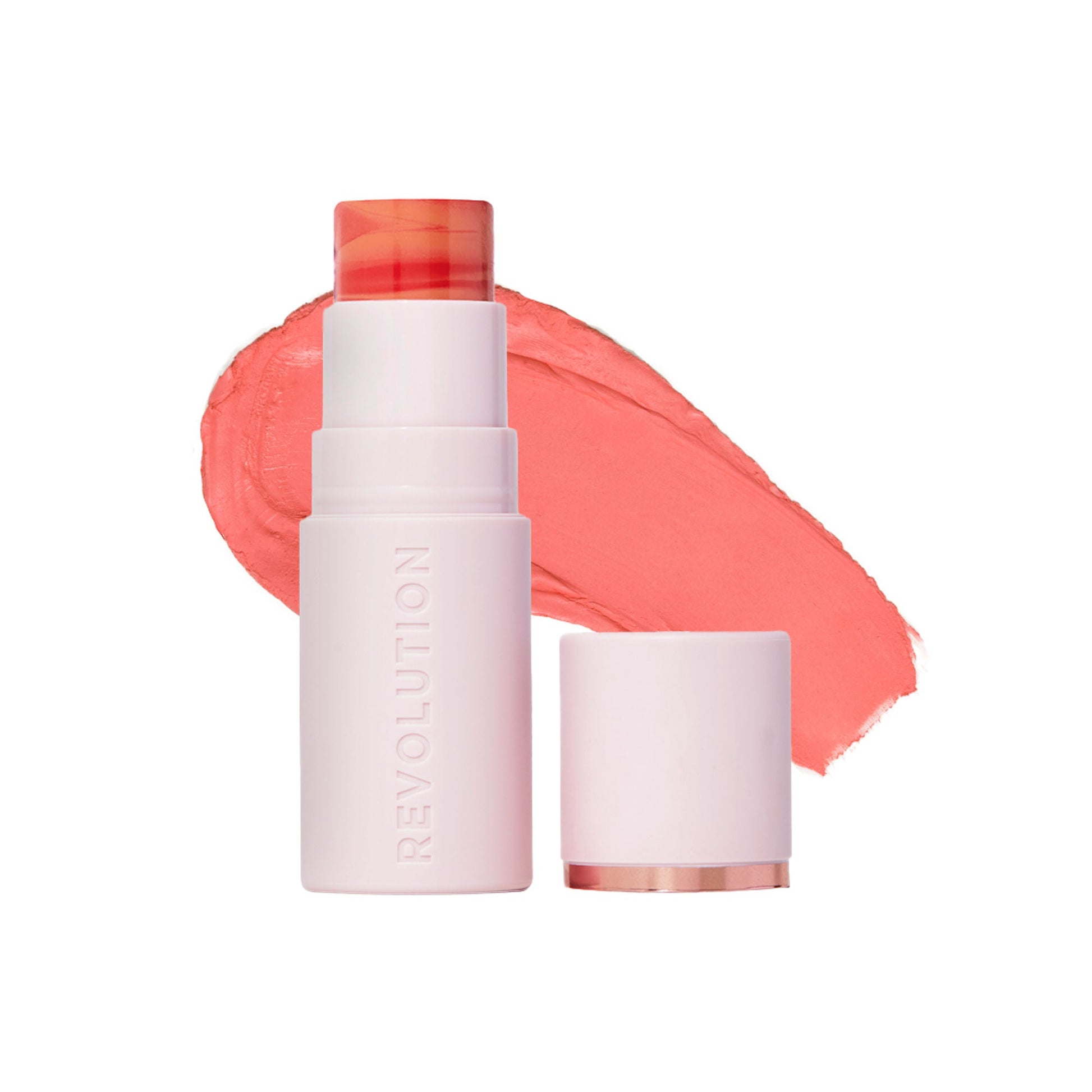 Makeup Revolution Skin Silk Marble Blush Stick - Sunkissed Apricot