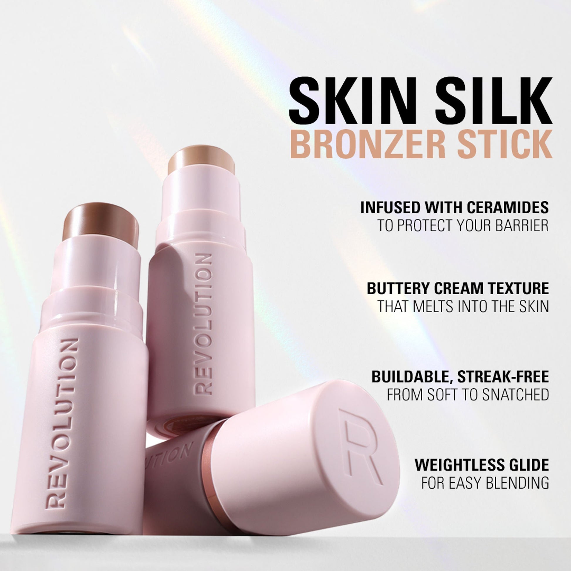 Makeup Revolution Skin Silk Bronzer Stick - Medium Sunset