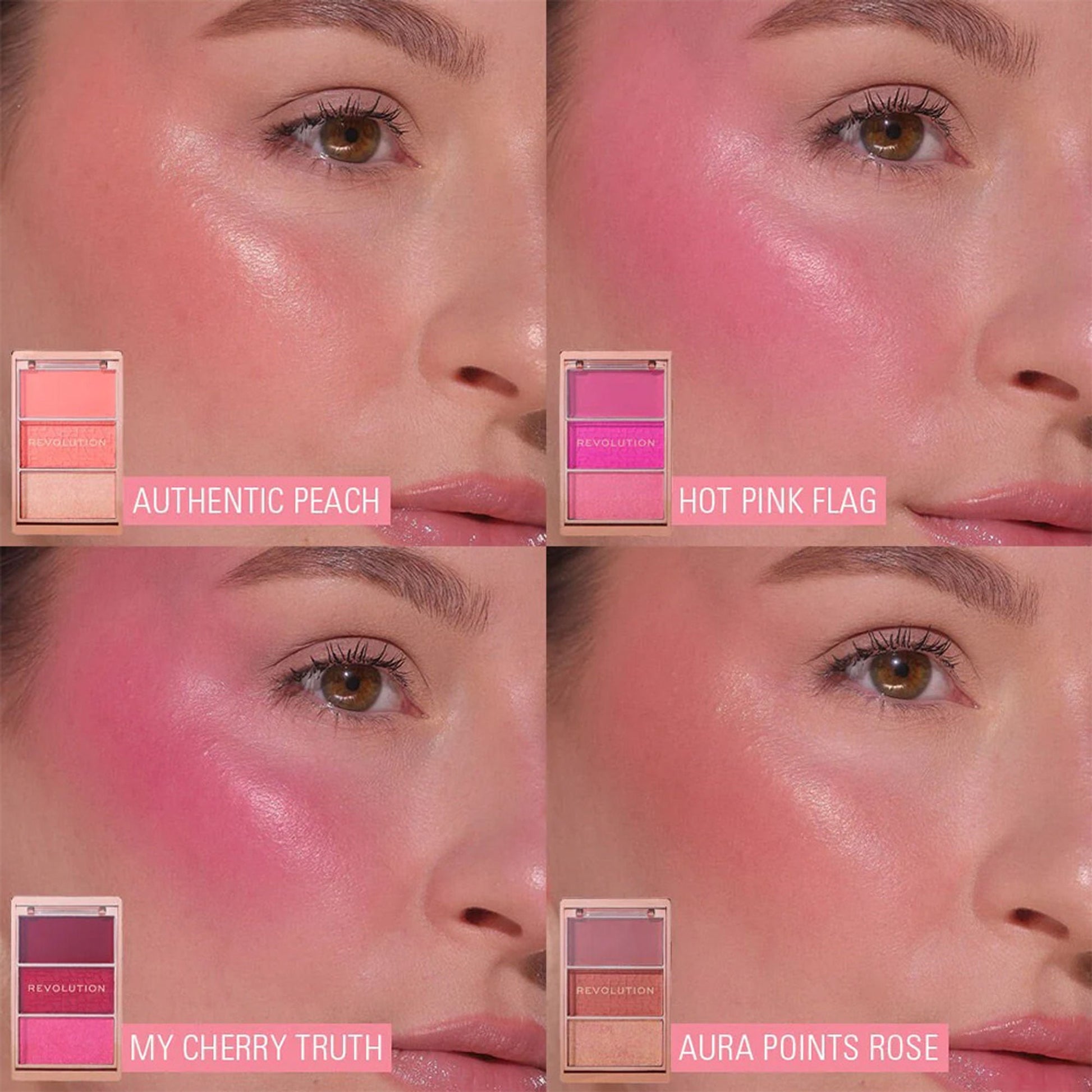 Makeup Revolution Blush Icon Palette - Hot Pink Flag