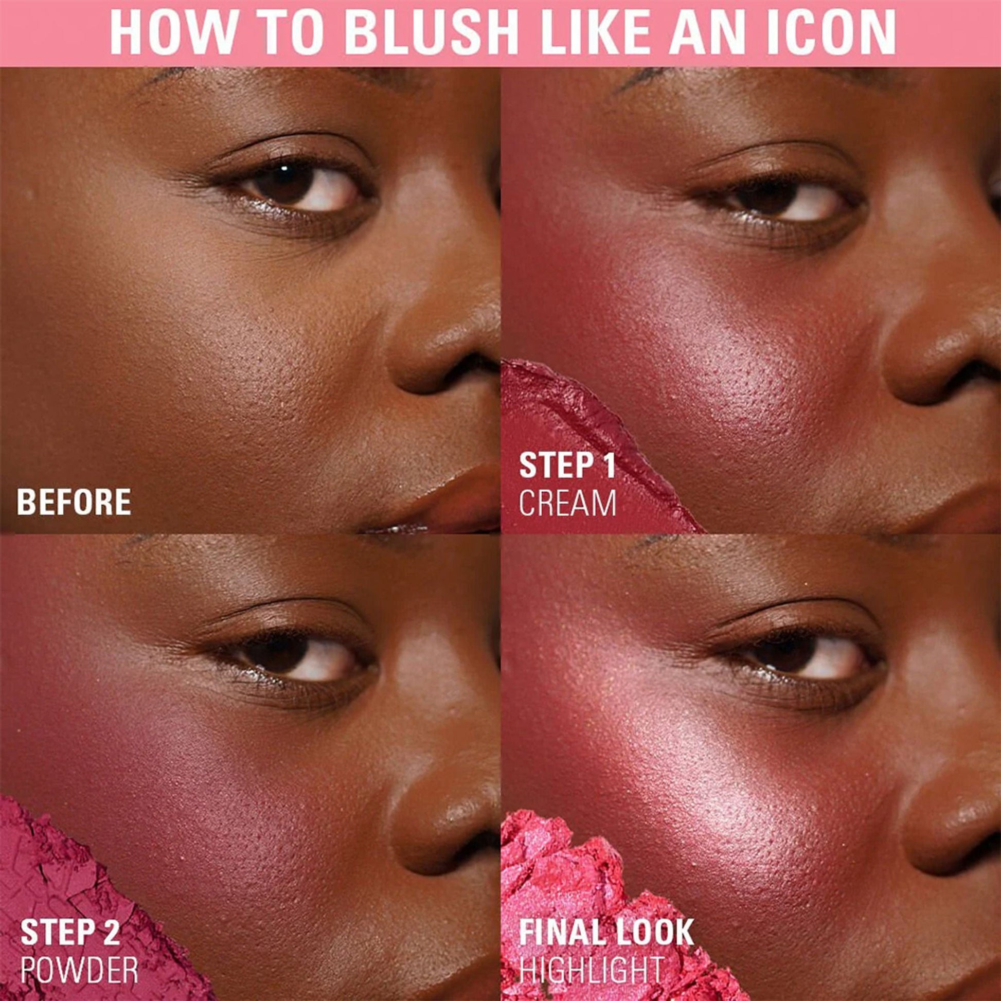 Makeup Revolution Blush Icon Palette - Hot Pink Flag