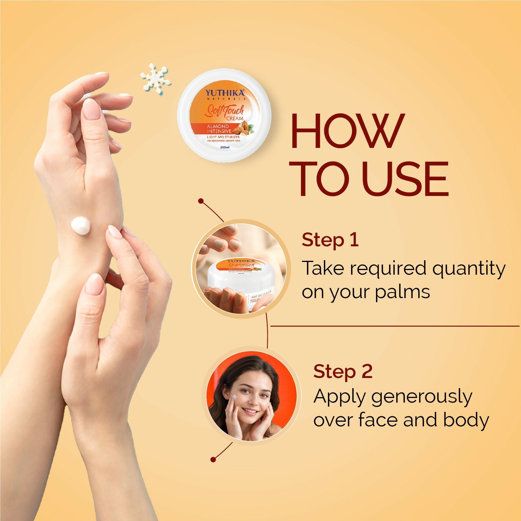 Yuthika Almond Intensive Light Moisturizer Cream  Grab2Buy Yuthika Grab2Buy