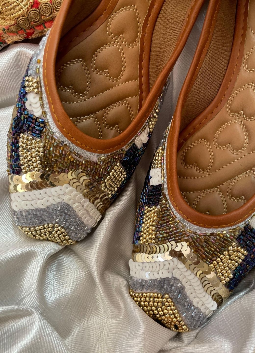 Desi Colour Women Indian Ethnic Footwear-Heavy Emb -17