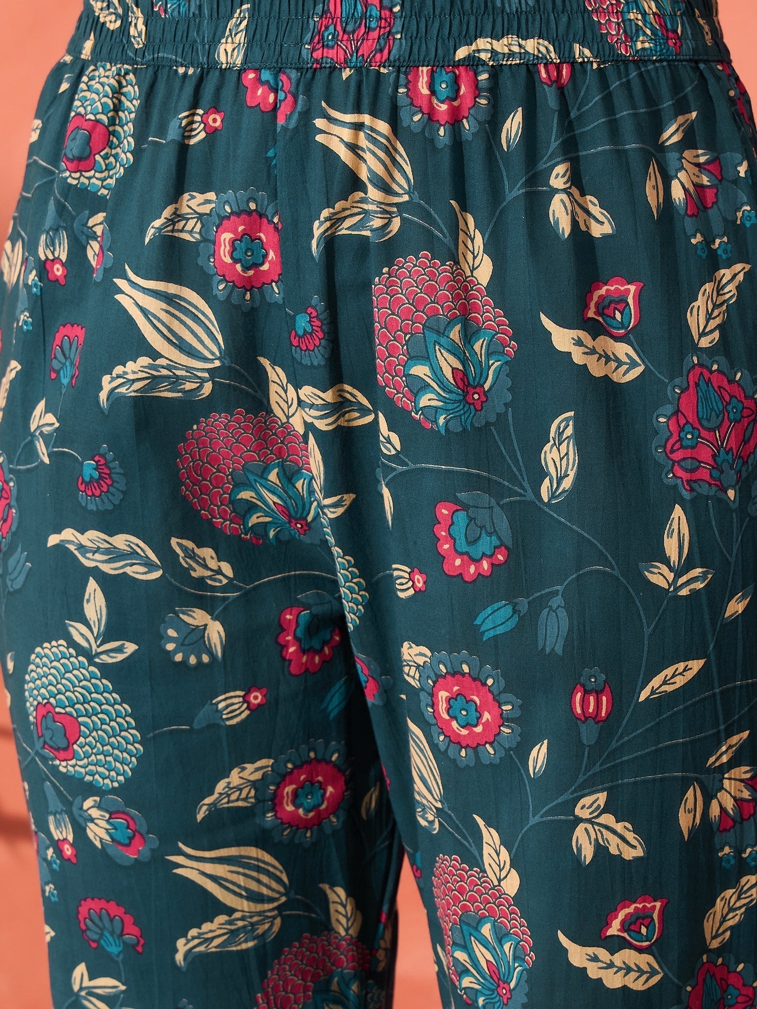 InWeave Blue Kalamkari Co Ord Set 