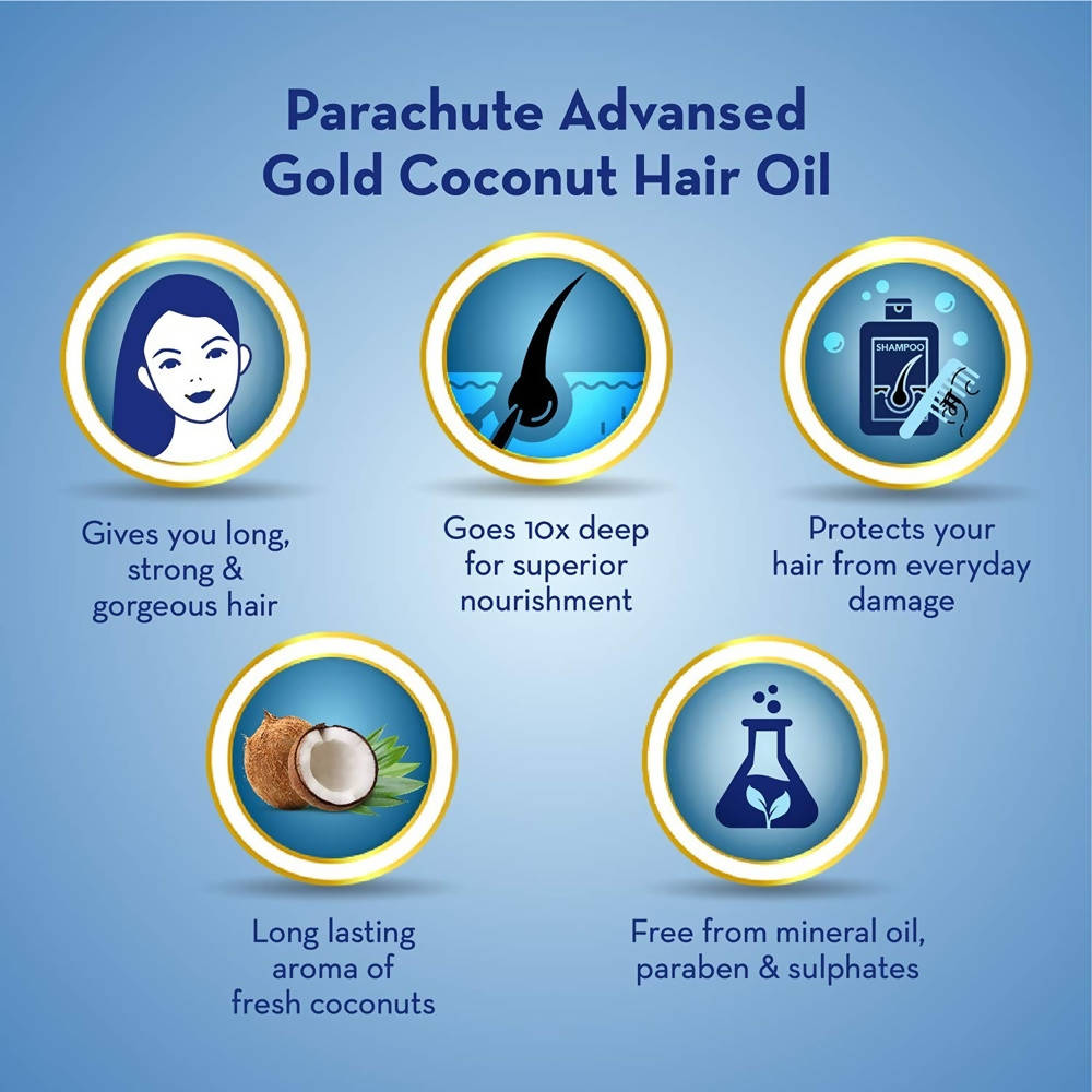 Parachute Advansed Gold Coconut Hair Oil 