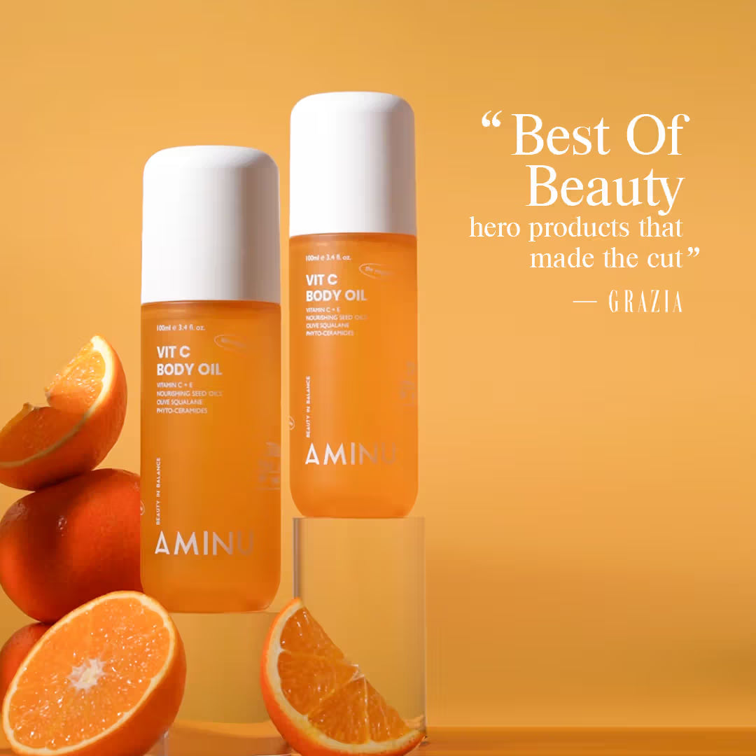 Aminu Melting Aminu Vit C Body Oil for Brightening & Hydrating  Grab2Buy Aminu Grab2Buy