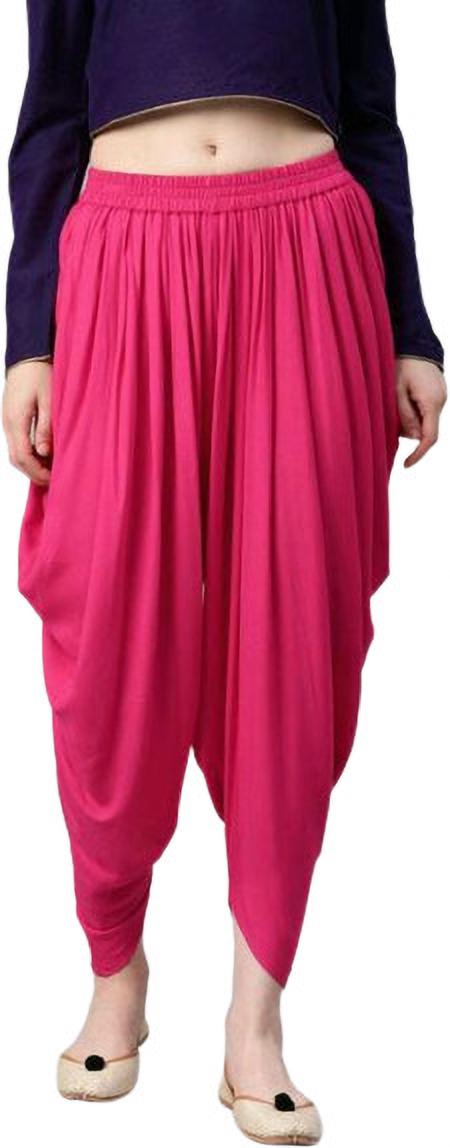 PAVONINE Rani Color Solid Beetel Rayon Fabric Patiala For Women & Girls