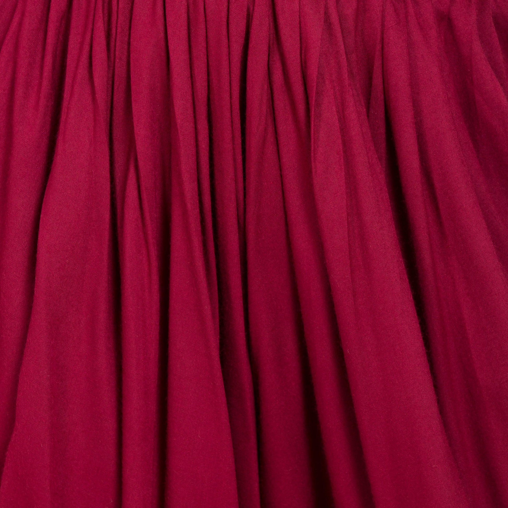 PAVONINE Maroon Color Solid Beetel Rayon Fabric Patiala For Women & Girls