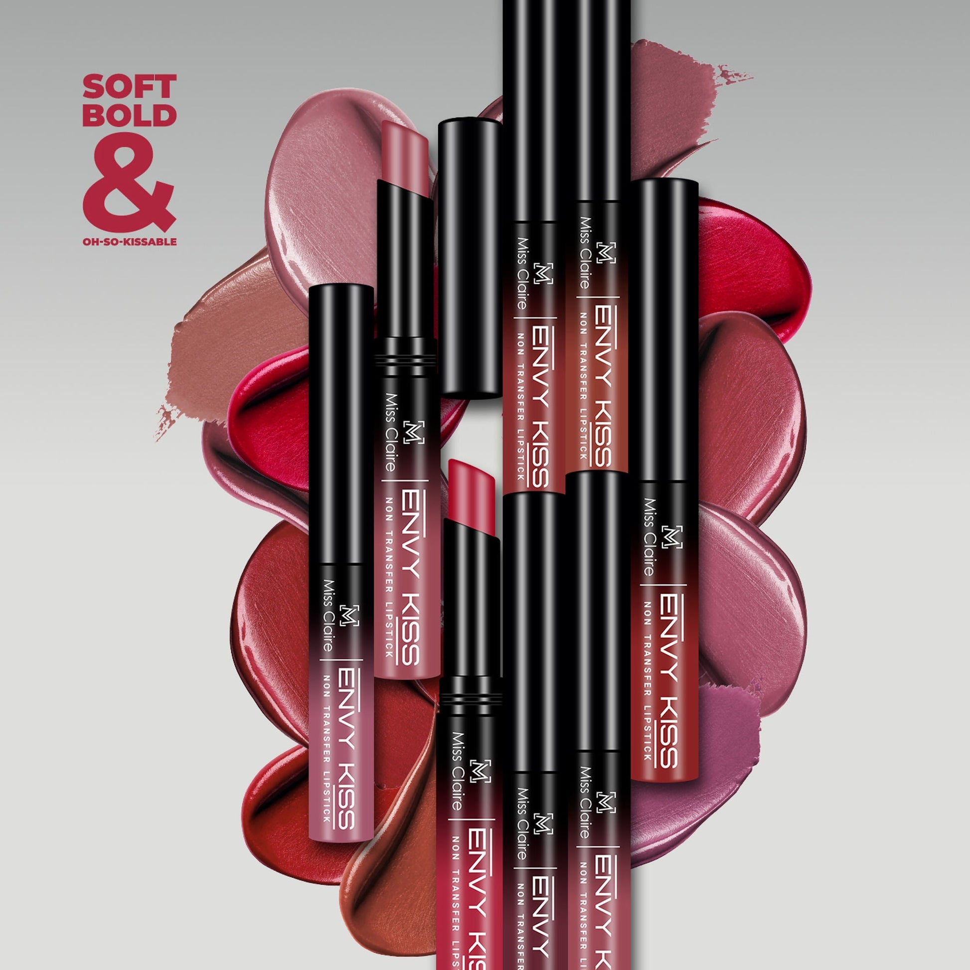 Miss Claire Envy Kiss Non Transfer Lipstick - 13 Cool Bff