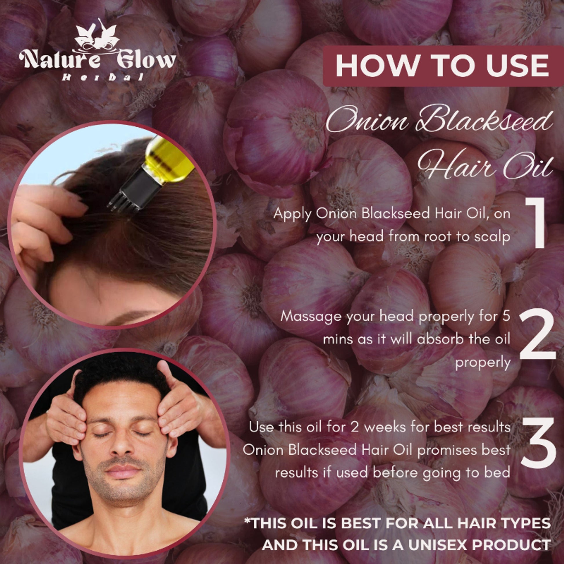 Nature Glow Herbal Onion Black Seed Hair Oil