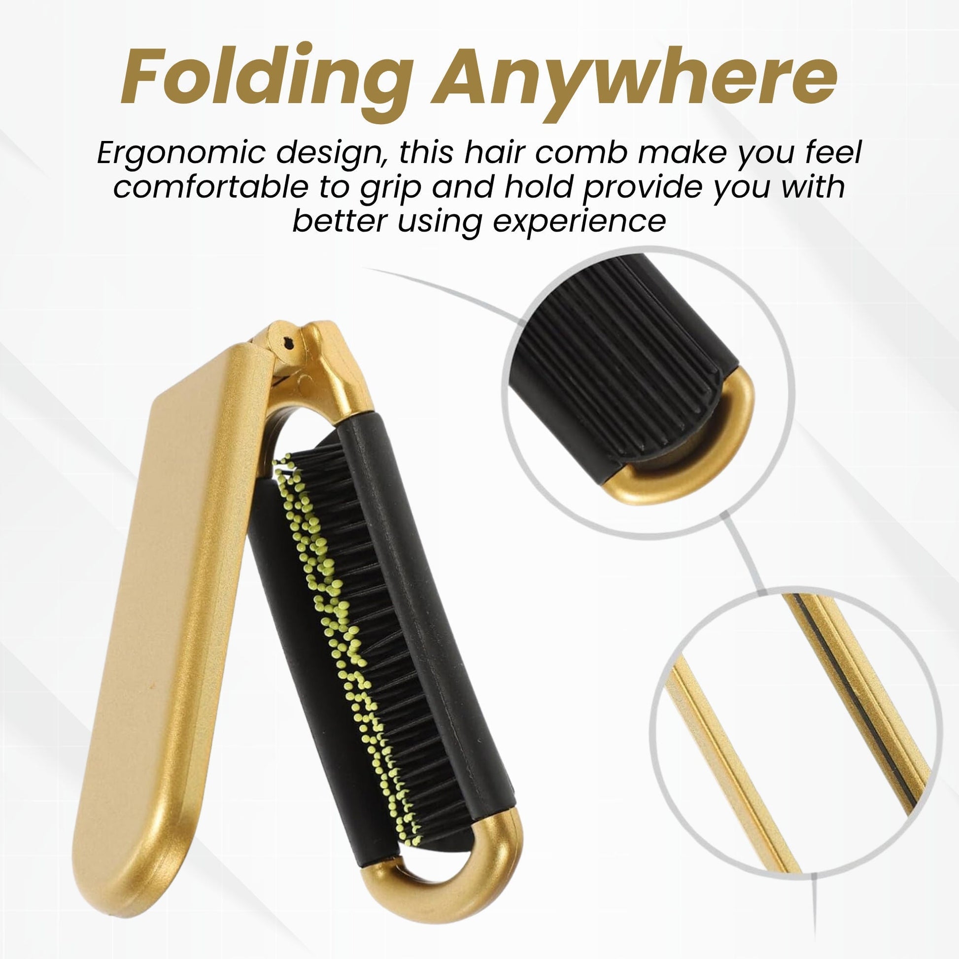 ZEYU Folding Hair Brush With Mirror  Grab2Buy ZEYU Grab2Buy