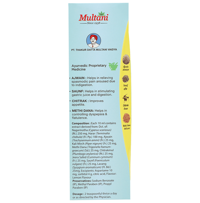 Multani Pachmeena Liquid Digestive No Added Sugar 