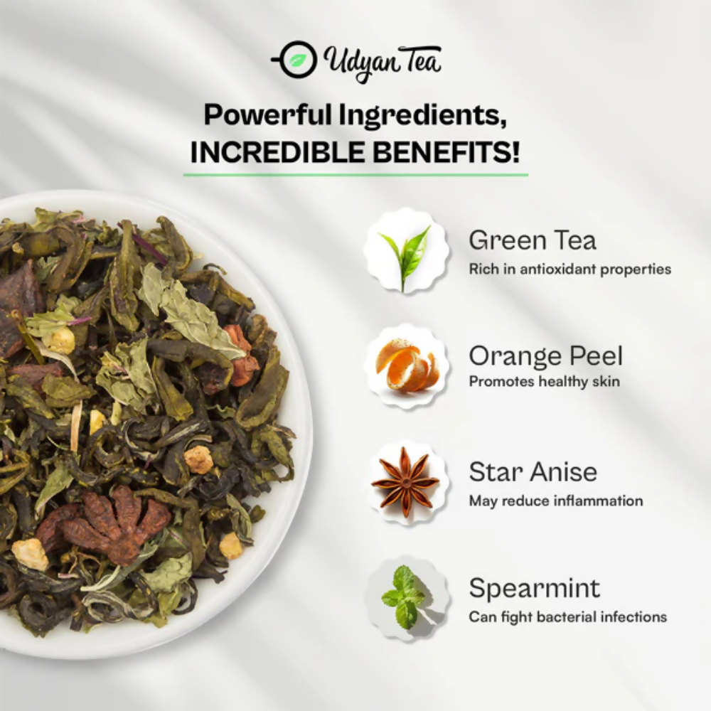 Udyan Tea Zesty Orange Green Tea  Grab2Buy Udyan Tea Grab2Buy