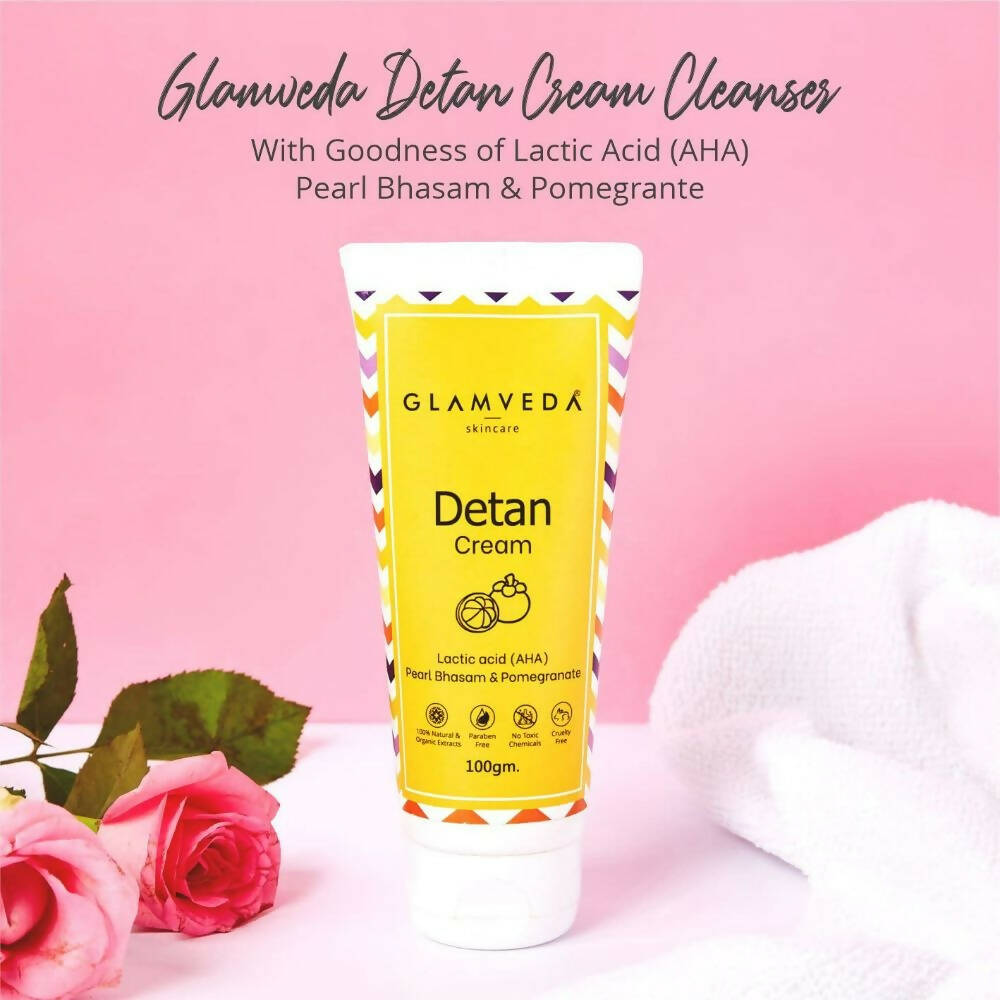 Glamveda Detan Cream Cleanser - Distacart