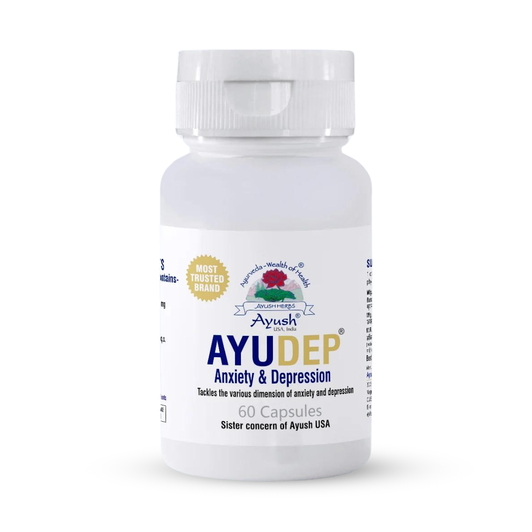 Ayush Herbs Ayudep Anxiety & Depression 60 Capsules 