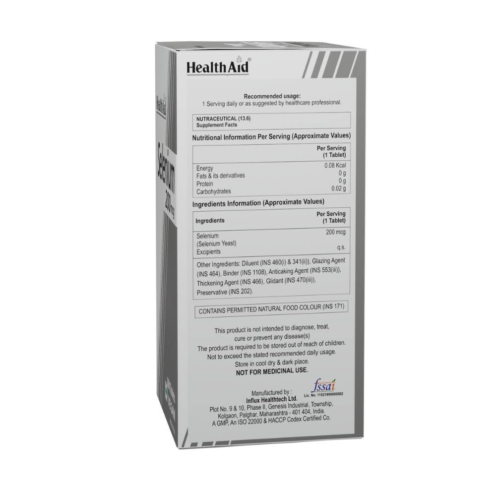 HealthAid Selenium 200 mcg Tablets 