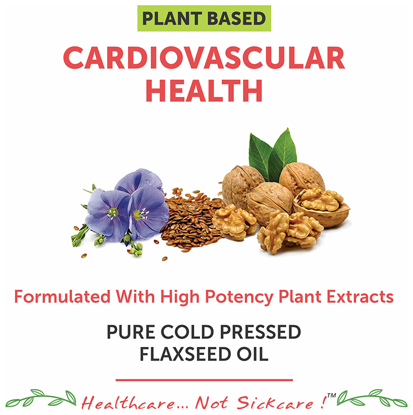 Bliss Welness Cardiovascular Health Flaxseed Oil High Potency Omega-3 Softgel Capsule
