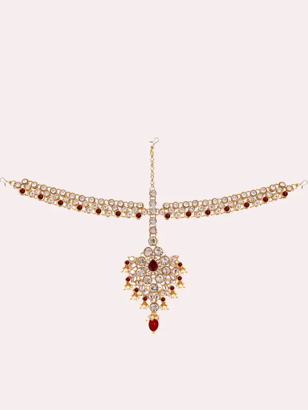 Tehzeeb Creations Bridal Set with sheeshpatti for Girls & Women Tehzeeb Creations