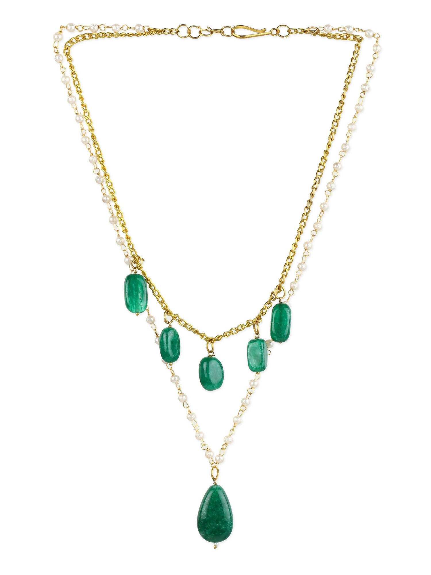 Women's Gold-Polished Necklace - Ruby Raang | Swadesiicart