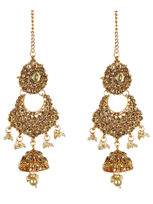 Tehzeeb Creations Traditional Stone Bridal Set 7 Pcs. For Girls & Women Tehzeeb Creations