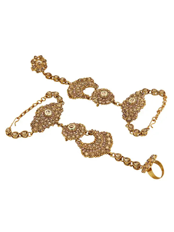 Tehzeeb Creations Traditional Stone Bridal Set 7 Pcs. For Girls & Women Tehzeeb Creations