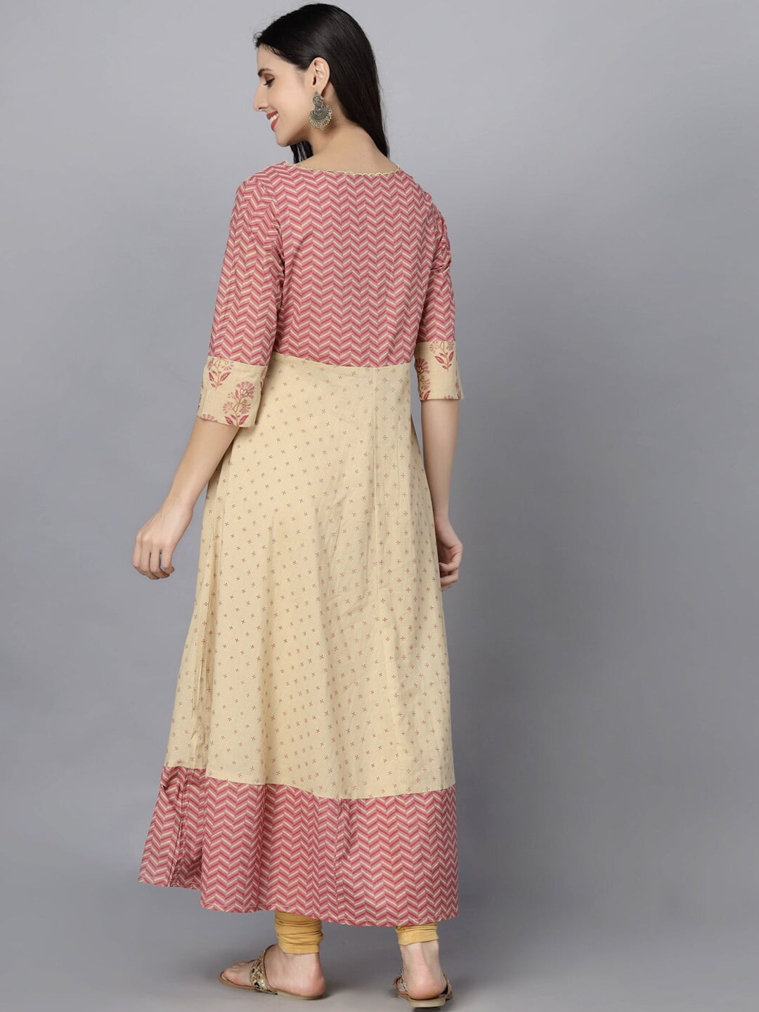 HERE&NOW Women Ethnic Motifs Printed Anarkali Kurta