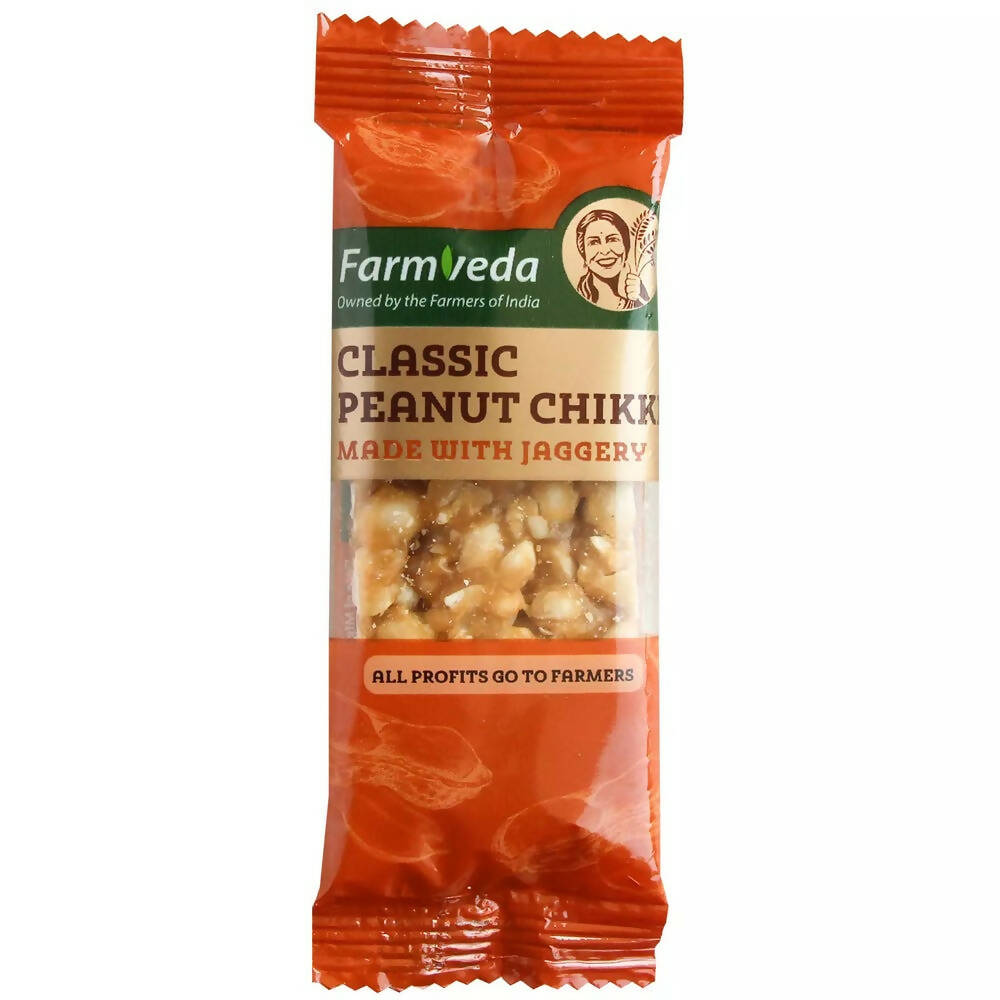 Farmveda Classic Peanut Chikki-Made With Jaggery 
