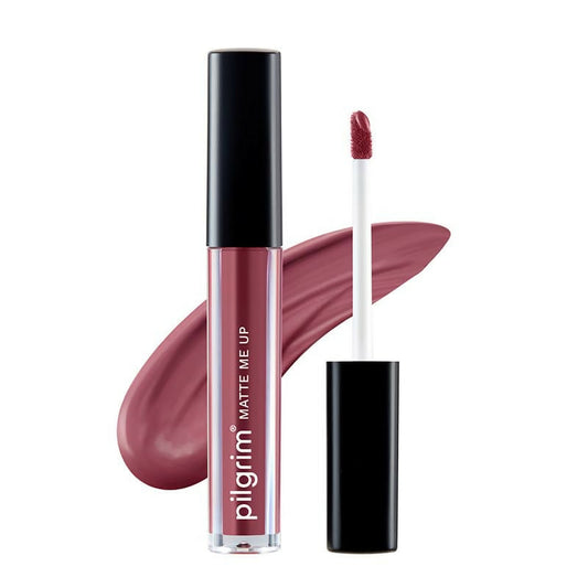 Pilgrim Liquid Matte Lipstick with Hyaluronic Acid - Flirty Rose - Distacart
