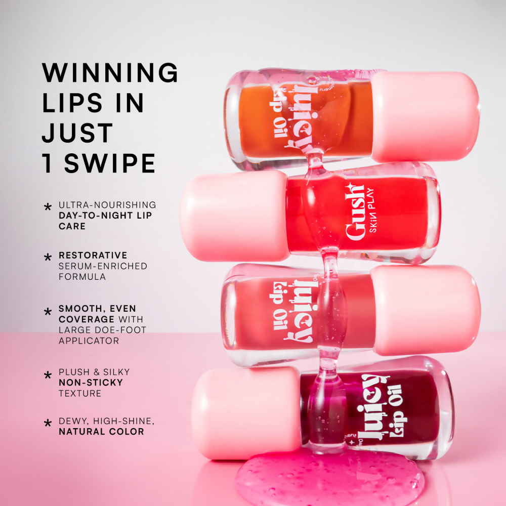 Gush Beauty Balmy Glossy Tinted Lip Oil - Rich Berry
