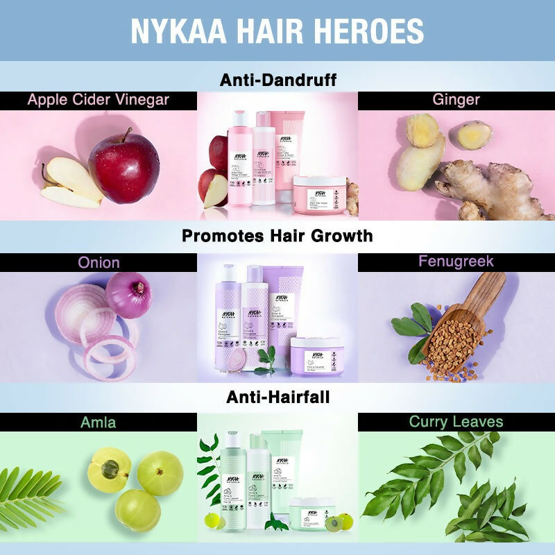 Nykaa Naturals Anti-Frizz Shampoo With Fermented Rice Water, Bamboo & Argan Oil 