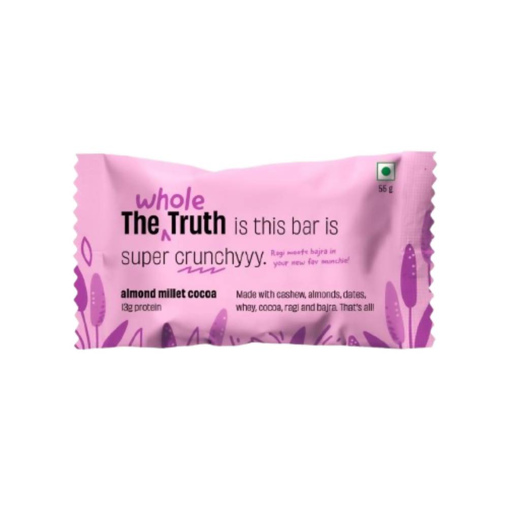 The Whole Truth Protein Bar - Almond Millet Cocoa  Grab2Buy The Whole Truth Grab2Buy