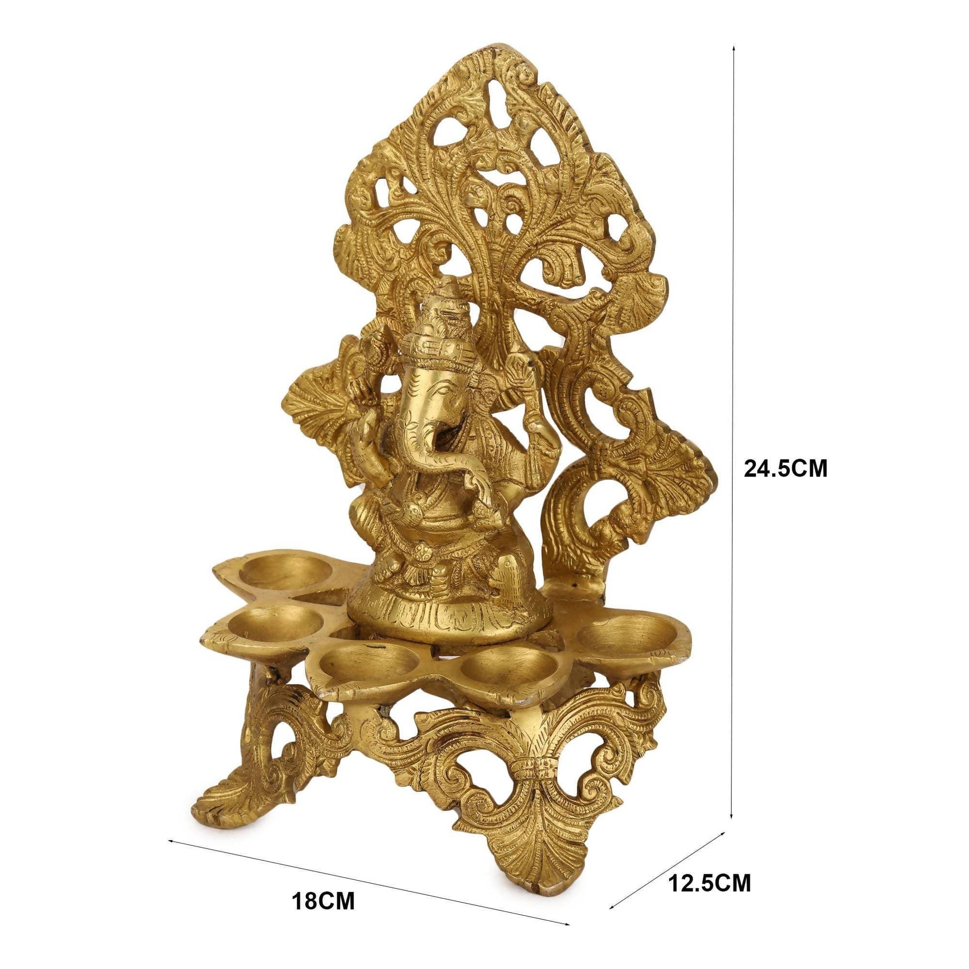 Devlok Panchdeep Ganpati Idol - Grab2buy