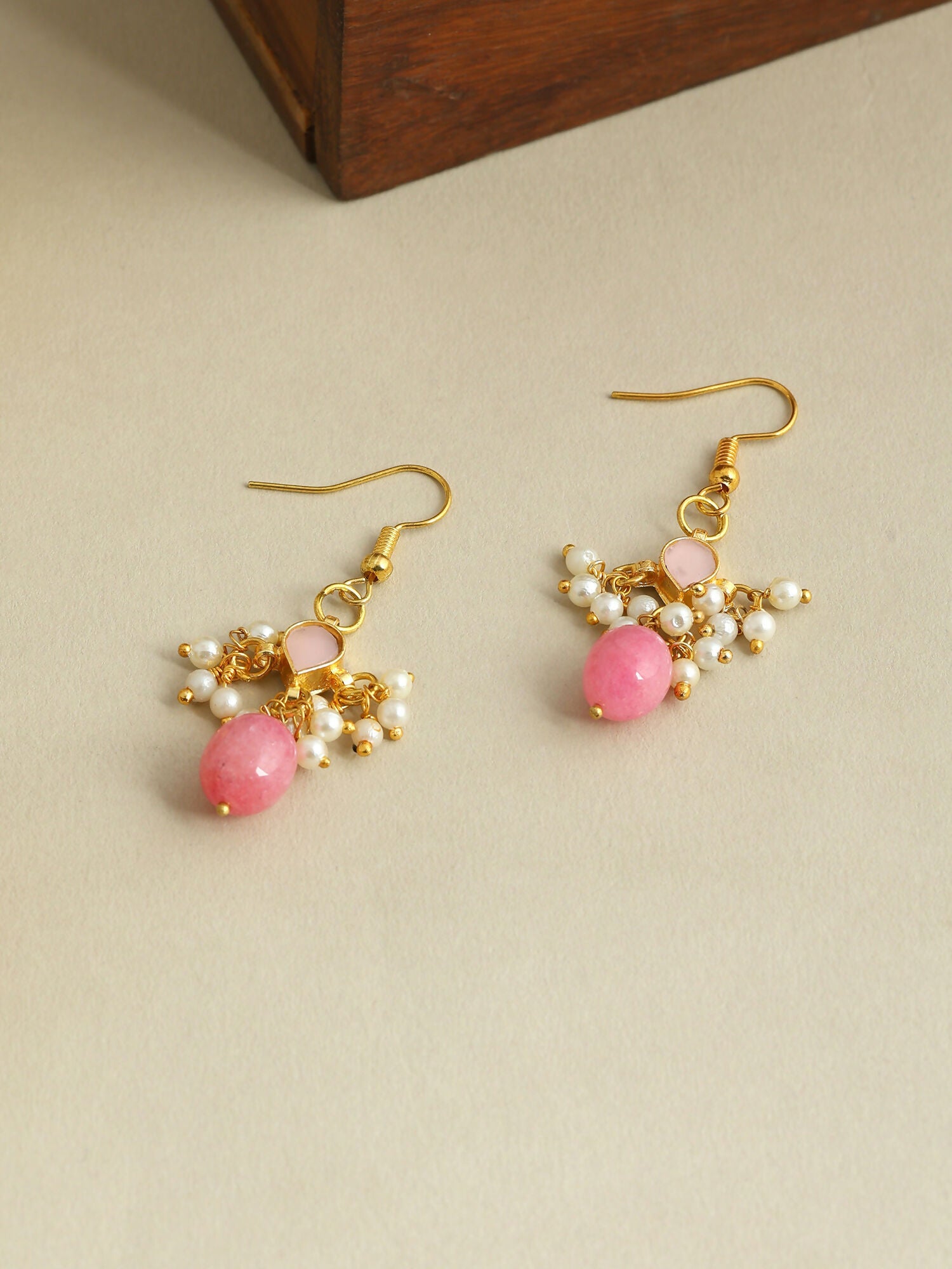 Ruby Raang Rosebud Glow Earrings