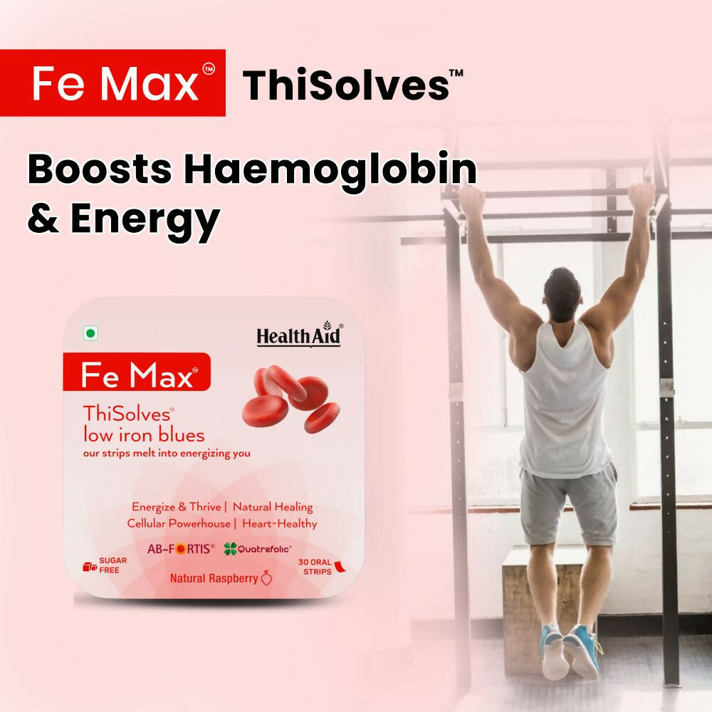 HealthAid Fe Max ThiSolves Oral Strips - Grab2buy