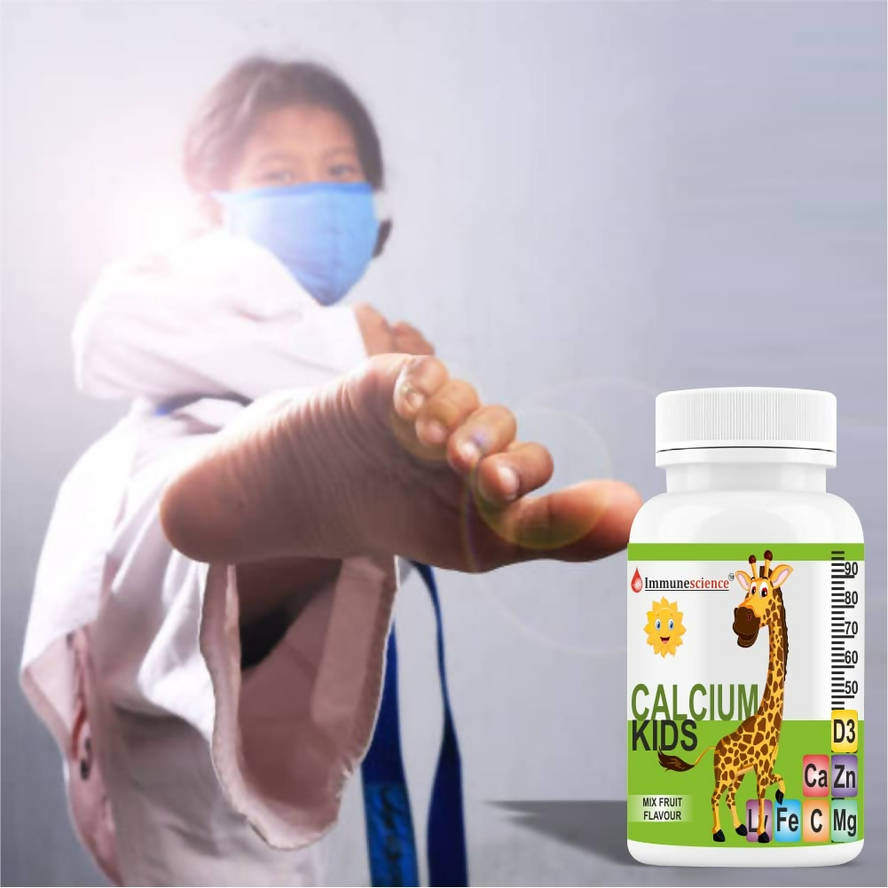Immunescience Calcium With Vitamin D3 (Vitamin D) Tablets For Kids 