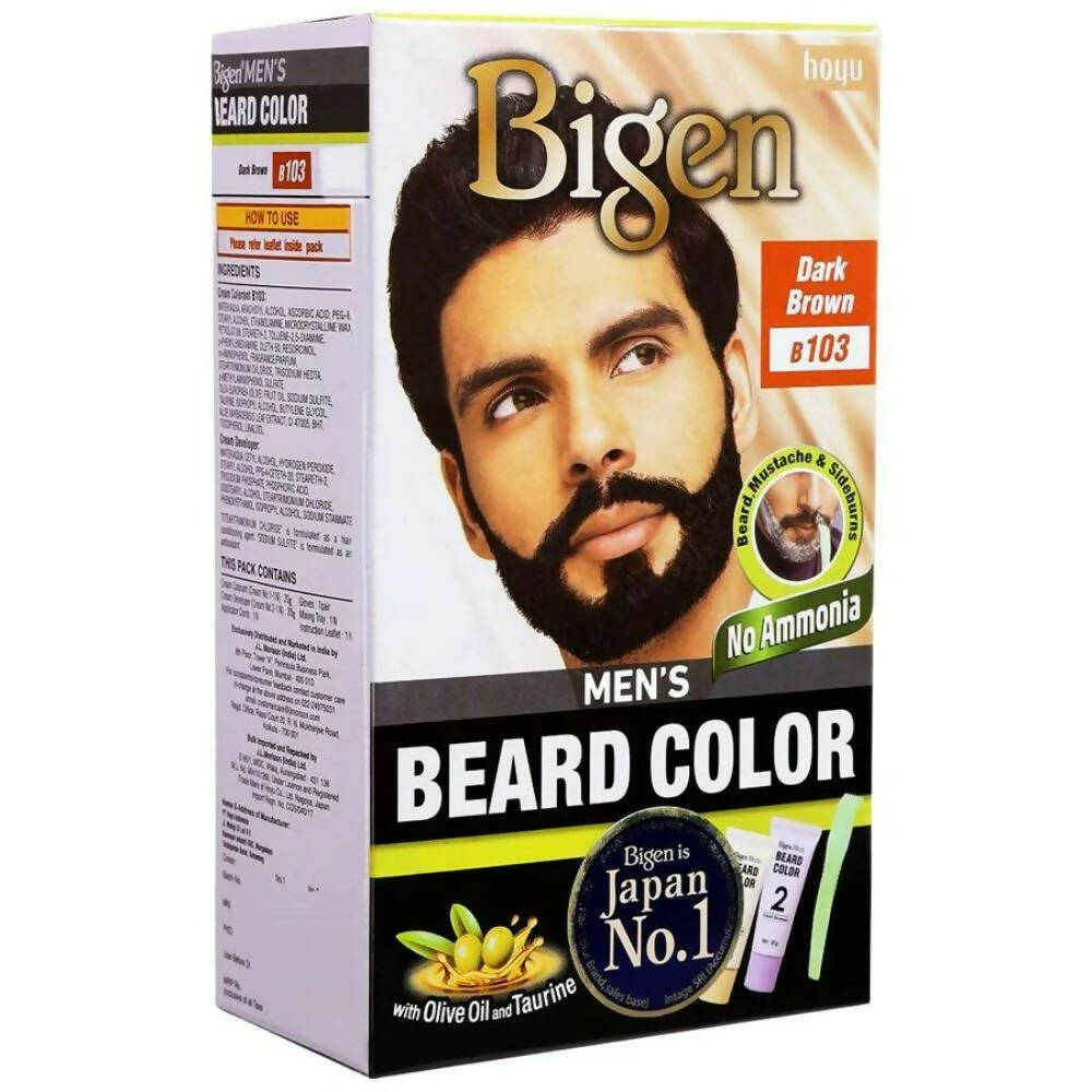 Bigen Men Beard Colour Dark Brown B 103 - Grab2buy