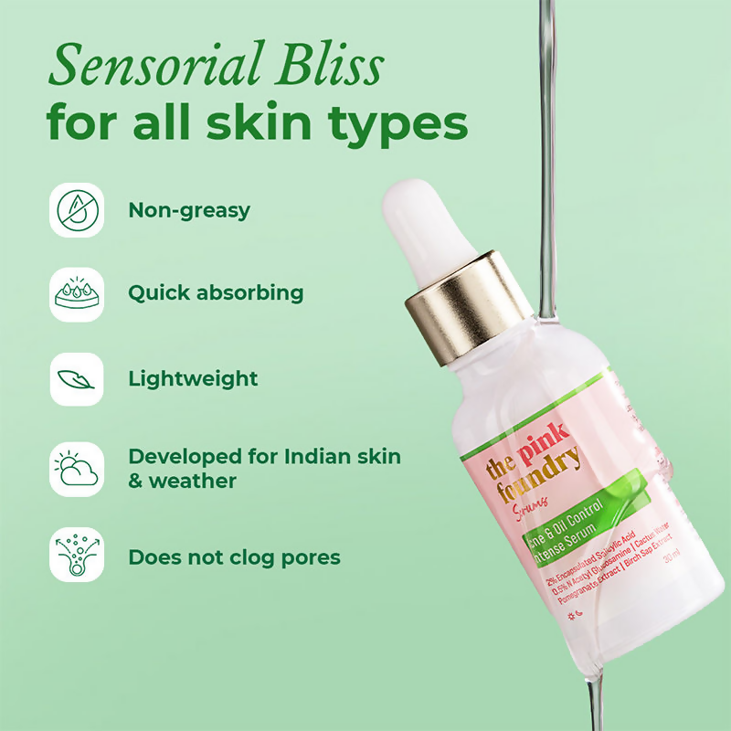 The Pink Foundry Acne & Oil Control Intense Face Serum with 2% Salicylic Acid  Grab2Buy The Pink Foundry Grab2Buy