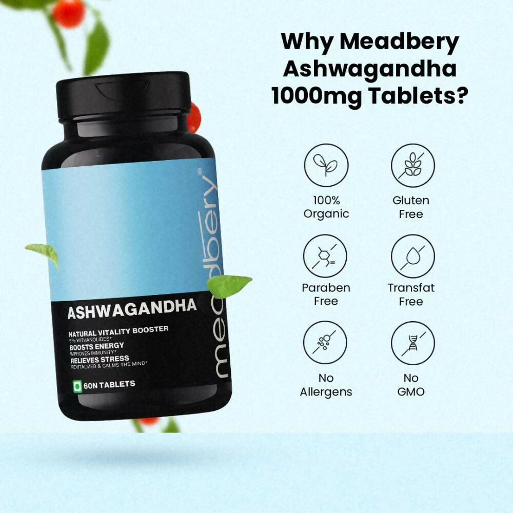 Meadbery Ashwagandha Tablets 