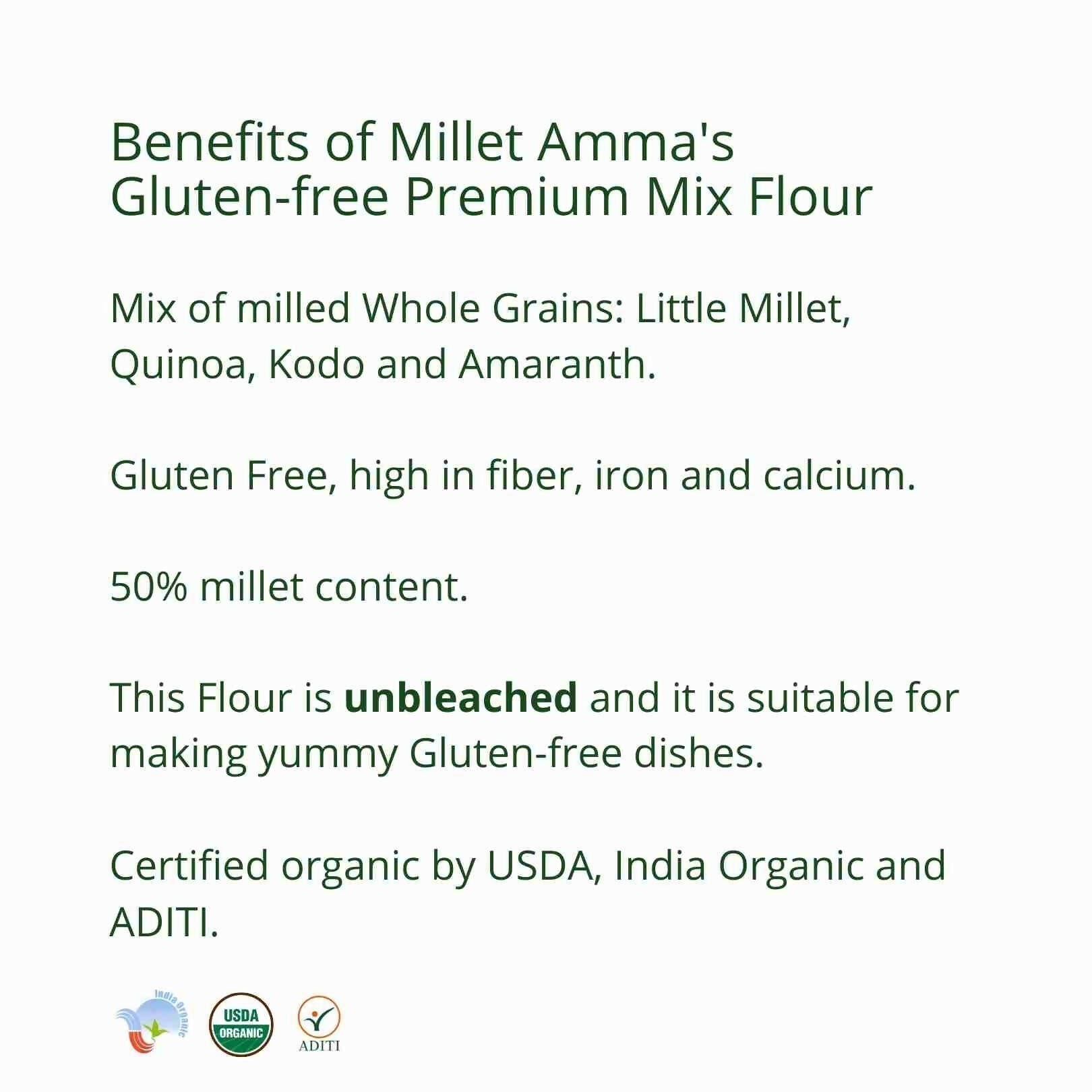 Millet Amma Gluten Free Premium Mix Flour Organic 