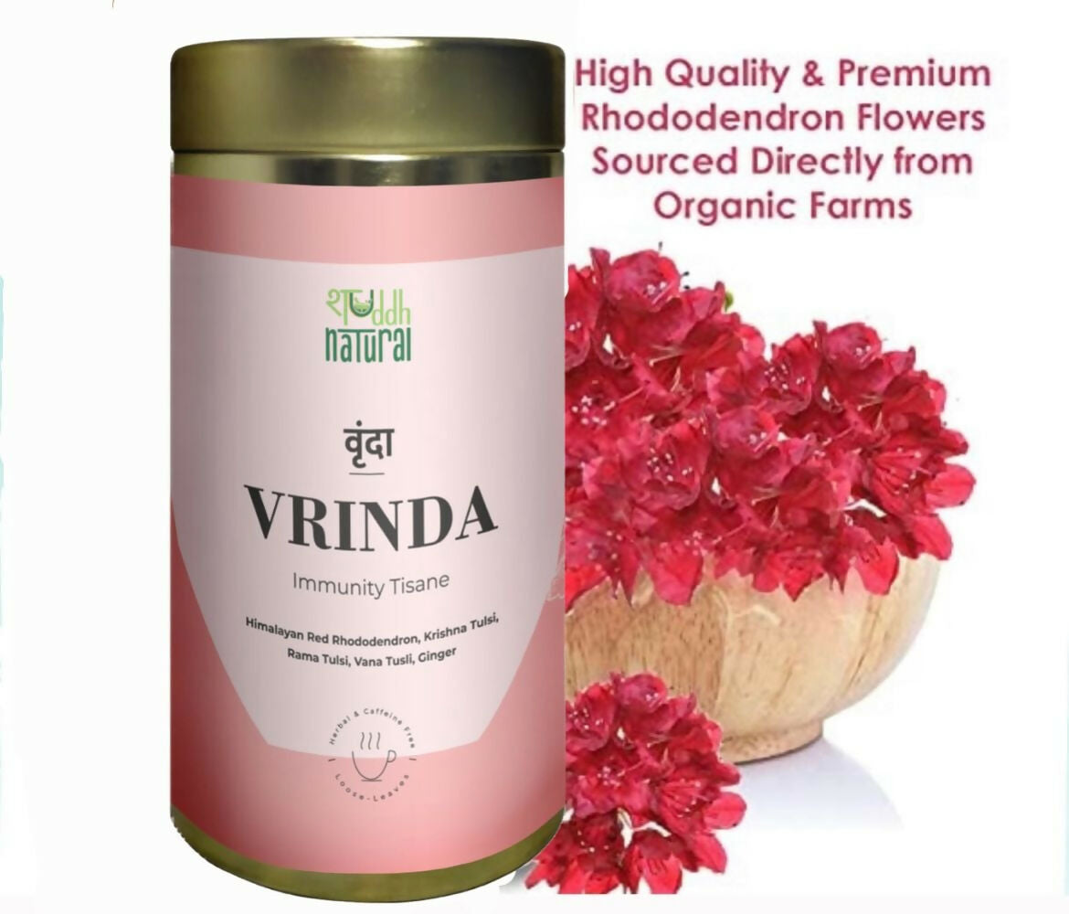Shuddh Natural Cold Cough Relief Tea Vrinda Floral Tisane 