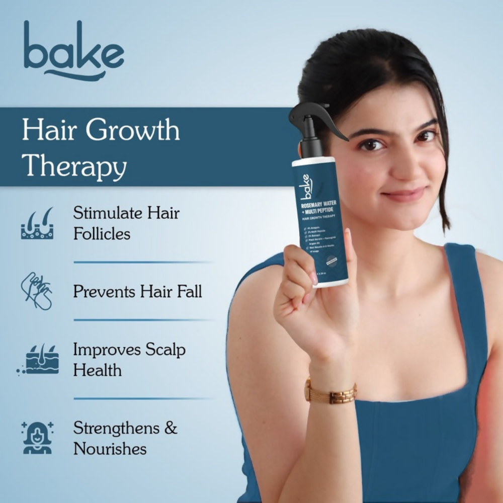 Bake Rosemary Water Hair Growth Spray with Multi Peptides | Swadesiicart