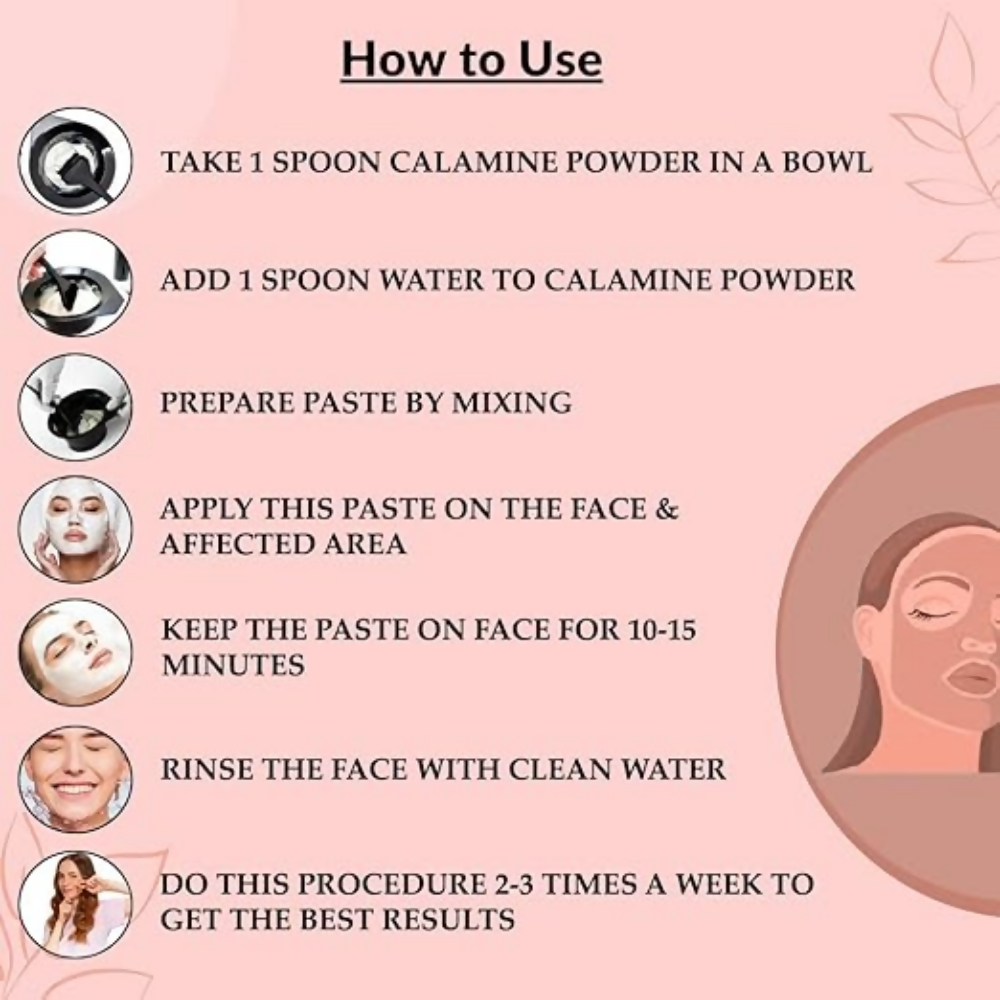 VedicAyurveda Calamine powder with Rose Water  Grab2Buy VedicAyurveda Grab2Buy