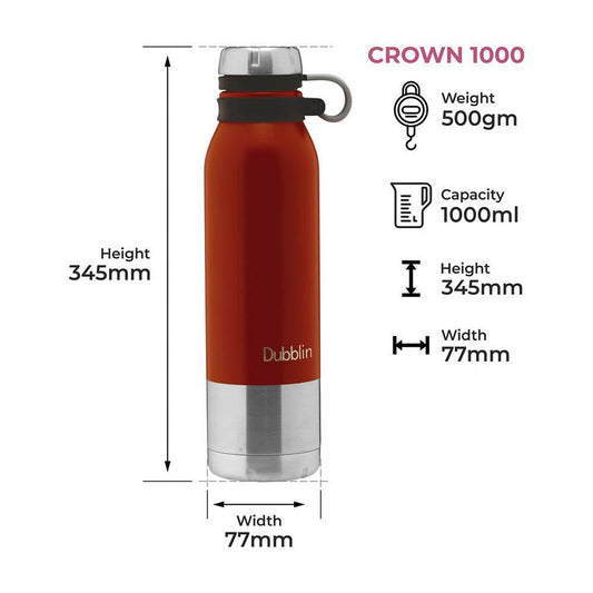 Dubblin Crown Vacuum Bottle - Grab2buy