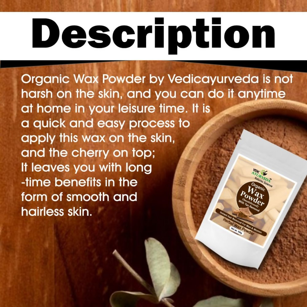 VedicAyurveda Herbal Wax Powder - Sandalwood  Grab2Buy VedicAyurveda Grab2Buy